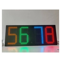 Toldo de gasolinera al aire libre luces LED señales digitales de precio de combustible para gasolinera