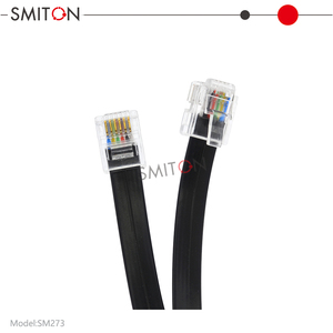<span class=keywords><strong>Cable</strong></span> de teléfono RJ12 6p6c <span class=keywords><strong>Cable</strong></span> de teléfono Rj12 <span class=keywords><strong>Cable</strong></span> de <span class=keywords><strong>6</strong></span> <span class=keywords><strong>hilos</strong></span> negro con longitud personalizada - Product Image 2