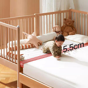 Niet-Giftige Verf Modern Design Houten Babybedjes Oem Multi-Functionele Houten Wieg Verschoontafel Baby Houten Wieg - Product Image 5