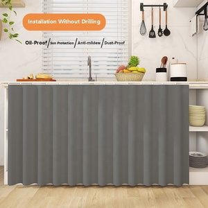 <span class=keywords><strong>Tende</strong></span> da <span class=keywords><strong>cucina</strong></span> moderno armadio da <span class=keywords><strong>cucina</strong></span> a tinta unita che blocca pannelli <span class=keywords><strong>per</strong></span> tenda a prova di olio e muffa a prova di acqua
