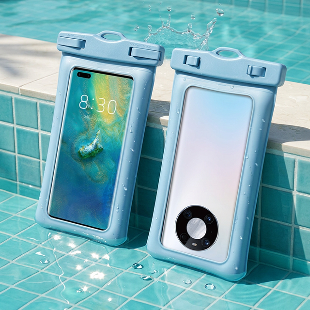 Universal PVC Clear Waterproof Phone Bag for Swimming Outdoor Sports Underwater Pouch Floating Sealed with Lanyard