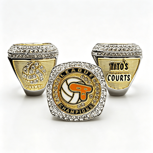 Anillo de Campeonato de Fútbol Deportivo, Diseño Nuevo, Color Puro, Venta al Por Mayor de Fábrica, Estilo Minimalista, Varias Formas - Product Image 6