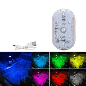Nueva Luz LED Interior para Auto con Sensor Táctil, Decorativa, Azul, para Mapa, Lectura, Pies, Maletero, Techo, USB - Product Image 1