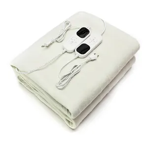 CE /ROHS 220V Washable Double Electric Bed Warmer Electric Blanket Heating Blanket Under Blanket