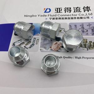 Adaptador de manguera TAPON MACHO 5/8 JIC 10MJPLUG (69F) Rosca externa JIC americana Enchufe de cono exterior de 74 grados Adaptador de manguera hidráulica 4J - Product Image 3