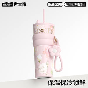 Vaso Térmico al Vacío Shijia Da con Pajita para Mujer, Alto Valor Estético, Modelo 2026, Gran Capacidad, Revestimiento Interior <span class=keywords><strong>de</strong></span> Acero Inoxidable, Regalo <span class=keywords><strong>de</strong></span> Cumpleaños - Product Image 3