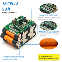 Tlecell paket baterai pengganti Li-ion 21V 2/4/6AH untuk perkakas listrik Makita 18V kompatibel dengan obeng 18V termasuk BMS