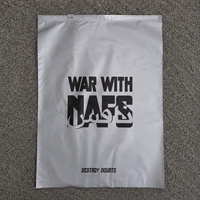 Sacs d'emballage en plastique PE mat/givré imperméables personnalisés avec fermeture éclair pour vêtements, maillots de bain, impression offset de votre propre logo, 100 pièces