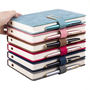 ZhengYang QH1189 2026 Popular <b>Custom</b> Logo Promotional Leather Journal Planners A5 Notebook Pen Holder <b>Diary</b> Notebooks Business - Product Image 4