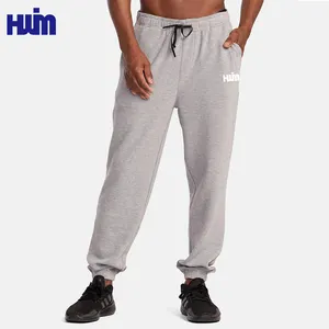 Pantalones de chándal para hombre, pantalones de chándal ligeros personalizados, pantalones de entrenamiento de gimnasio de tela Waffle para correr Atlético informal