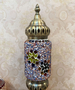 Sensmiel bán buôn tùy chỉnh và bán hàng trực tiếp của kính màu Tiffany phong cách bảng đèn khảm Thổ Nhĩ Kỳ trang trí bàn đèn Bộ - Product Image 6