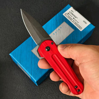 Couteau pliant en alliage d'aluminium CN BM491 - Petit couteau de poche, adapté au camping en plein air et facile à transporter - Couteau pliable