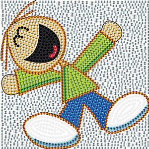 Kits de pintura de diamantes de cristal para niños, arte de diamantes de cristal, fácil de pintar por números, decoración de pared del hogar - Product Image 1