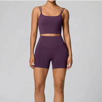 Nouveaux shorts de yoga taille haute, anti-transpiration, infroissables, sculptants et très élastiques pour la course et le fitness, pour l'export.