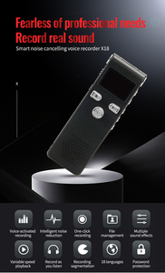Enregistreur vocal d'étude de conférence transfrontalière Premium X18 Léger AI Smart HD Réduction du bruit Enregistreur activé par la voix <span class=keywords><strong>MP</strong></span> - Product Image 2