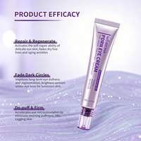 Crème pour les yeux raffermissante au peptide PDRN végétalien OEM/ODM pour le soin anti-âge des yeux