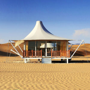 Tente extérieure coupe-vent de niveau 10 Camp Lodge Tente d'hôtel par temps tropical de qualité supérieure Tente de luxe pour glamping avec salle de bain à vendre - Product Image 5