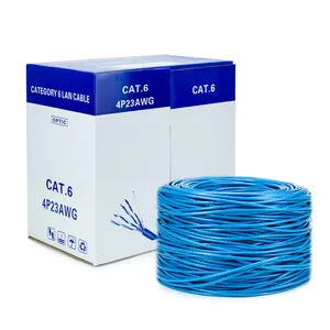 工厂便宜的康普电缆cat6线ftp 24awg铜电缆互联网局域网rj45 cat5 cat6网线