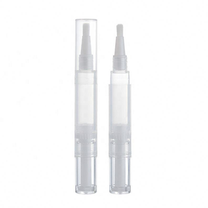 Tube cosmétique en plastique transparent avec applicateur à brosse rotative, bouchon à vis 16-17,9 mm pour emballage de gloss à lèvres - Product Image 4