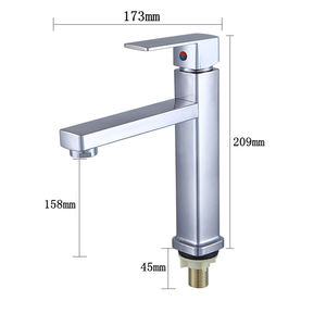 Precio <span class=keywords><strong>de</strong></span> fábrica barato grifo <span class=keywords><strong>de</strong></span> <span class=keywords><strong>lavabo</strong></span> cepillado un agujero solo agua fría cascada <span class=keywords><strong>lavabo</strong></span> mezclador cuadrado grifo <span class=keywords><strong>de</strong></span> <span class=keywords><strong>lavabo</strong></span> - Product Image 4