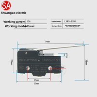 Micro-interrupteur de fin de course CHZTTDQ LXW5-11M Q1 Q2 N1 G1 G2 G3 IP65 en cuivre argenté