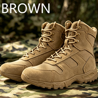 Bottes tactiques de désert pour hommes, résistantes au vent et au sable, avec languette monobloc et absorption des chocs, vente en gros d'usine OEM