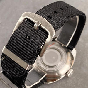 Tandorio 39mm Piloten-Mechanikuhr für Herren NH35 Uhrwerk Blaues Wellenzifferblatt Gewölbtes Saphirglas Große Krone Silberne Handschraubkrone - Product Image 6