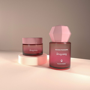 Aurora <span class=keywords><strong>fantasia</strong></span> serie Essence vasetti belle bottiglie di Vetro per il corpo burro contenitore Vetro Vetro bellissimi barattoli di Vetro - Product Image 4