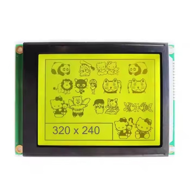 320240 COB Graphic Dot Matrix LCD Module, Yellow Green LCD Display