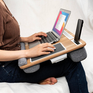 IStapromo Gifts Bamboo Multi-functional Laptop Home Office <b>Portable</b> <b>Desk</b> Soft Pillow Cushion Laptop Bed for Home Office Sofa - Product Image 2