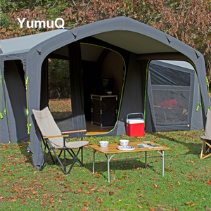 Yumuq 8-14 personnes personnalisé <span class=keywords><strong>polycoton</strong></span> imperméable grand Tunnel <span class=keywords><strong>tente</strong></span> <span class=keywords><strong>gonflable</strong></span> pour le camping - Product Image 6