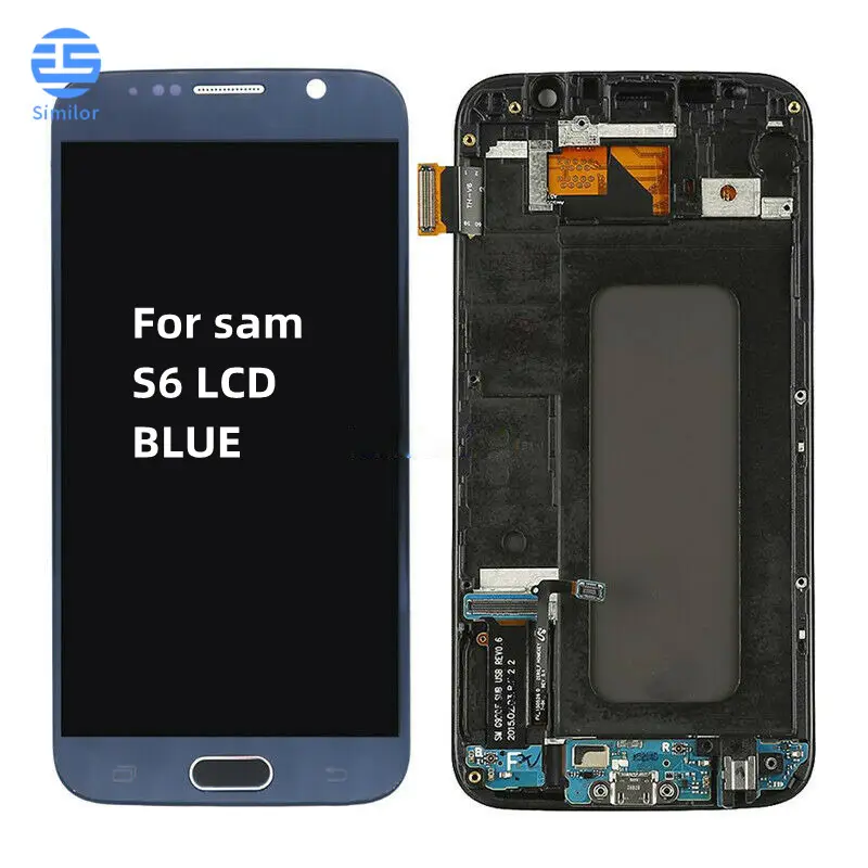 Full Tested Lcd With Touch Screen Panel For Galaxy S6 Lcds For Samsung-s6