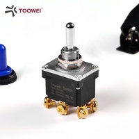 Interrupteur à bascule étanche TOOWEI, robuste, 15A 250V 20A 125V DPDT 6 broches ON/OFF/ON
