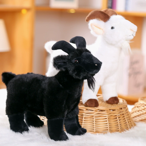 Peluche Realistico di Capra, Adorabile Pecorella Imbottita, Regalo di Compleanno, Morbido Giocattolo Unisex in Cotone - Product Image 1