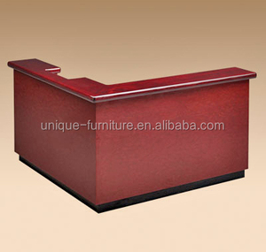 Mostrador de recepción de diseño bonito y moderno, para hotel, mesa de visión frontal barata en venta - Product Image 2