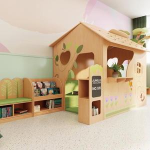 ชุดโต๊ะเก้าอี้ไม้สำหรับเด็กอนุบาล ทนทาน ออกแบบมาเพื่อความปลอดภัย - Product Image 3