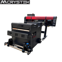Nouvelle imprimante DTF A1 60 cm 2025 avec double tête Epson I3200, agitateur et four de séchage, encre de sublimation, machine DTF automatique pour T-shirts