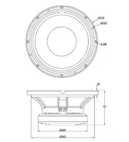 Haut-parleur actif extérieur haute puissance 800 watts, bobine vocale de 4 pouces, 8 ohms, woofer de 12 pouces L12L750 pour système de sonorisation en ligne