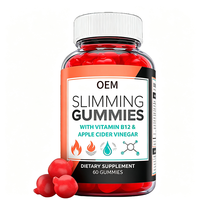 Gummies de bien-être au vinaigre de cidre de pomme OEM avec vitamine B12 pour le soutien quotidien de l'équilibre corporel, 60 unités, complément alimentaire