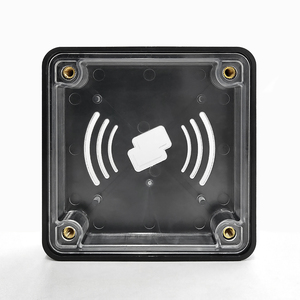 Custom ABS black + PC transparent plastic parts insert thread bushing injection molding service