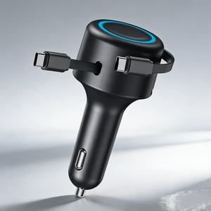 Fast Charging QC3.0/PD3.0 Universal Compatibility 12V Input-Premium Mobile Charger <b>Adapter</b> high-power retractable car charger - Product Image 1