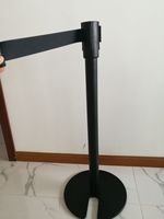Poteau de file d'attente d'hôtel, barrière, poteau de stanchion, garde-corps pliable, ceinture rétractable pour le contrôle des foules