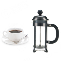 Cafetière à piston française personnalisée en verre borosilicate 350 ml / 600 ml / 1 L