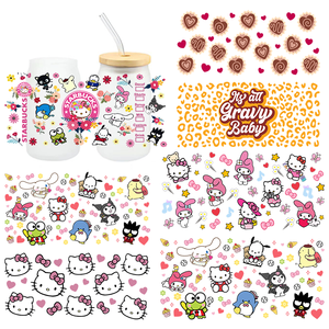 Moda personalizzata per mickey mouse christmas uv dtf cup avvolge trasferimenti Dtf personalizzati per coppe Libbey - Product Image 4