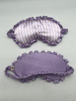 Masque pour les yeux en coton réglable Portable Double face respirant soie Satin couverture de sommeil volants ombrage léger pour voyage cercle sombre