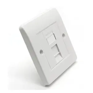 1 2 4 port face plate CAT6 outlet UnShielded Faceplate UK British type RJ45 86 network patch electrical wall power plug sockets