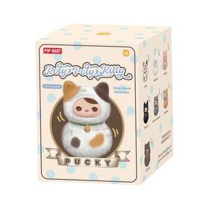 100% Original para POP MART Pucky Roly Poly Kitty serie vinilo felpa caja ciega figura de juguete estatuas Animal ornamental regalo sorpresa - Product Image 6