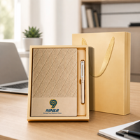 Ensemble cadeau de carnet de notes d'affaires avec logo personnalisé et stylo, carnet de notes pratique haut de gamme pour les cadeaux de diplôme et d'entreprise