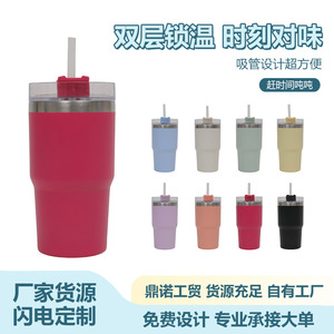 Stainless Steel Tumbler 15oz Insulated With Straw Travel Water <b>Bottle</b> - Product Image 5