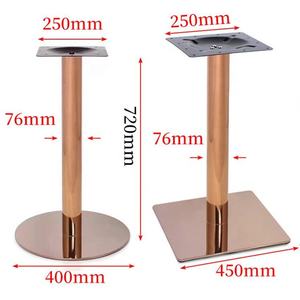 Bảng căn cứ vàng sang trọng <span class=keywords><strong>Chrome</strong></span> hiện đại Vòng Tulip thanh Cà phê ăn uống kim loại đồ nội thất thép không gỉ chân bàn cho bảng - Product Image 6